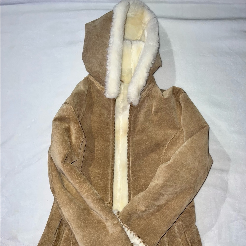 Small faux-fur lined winter coat